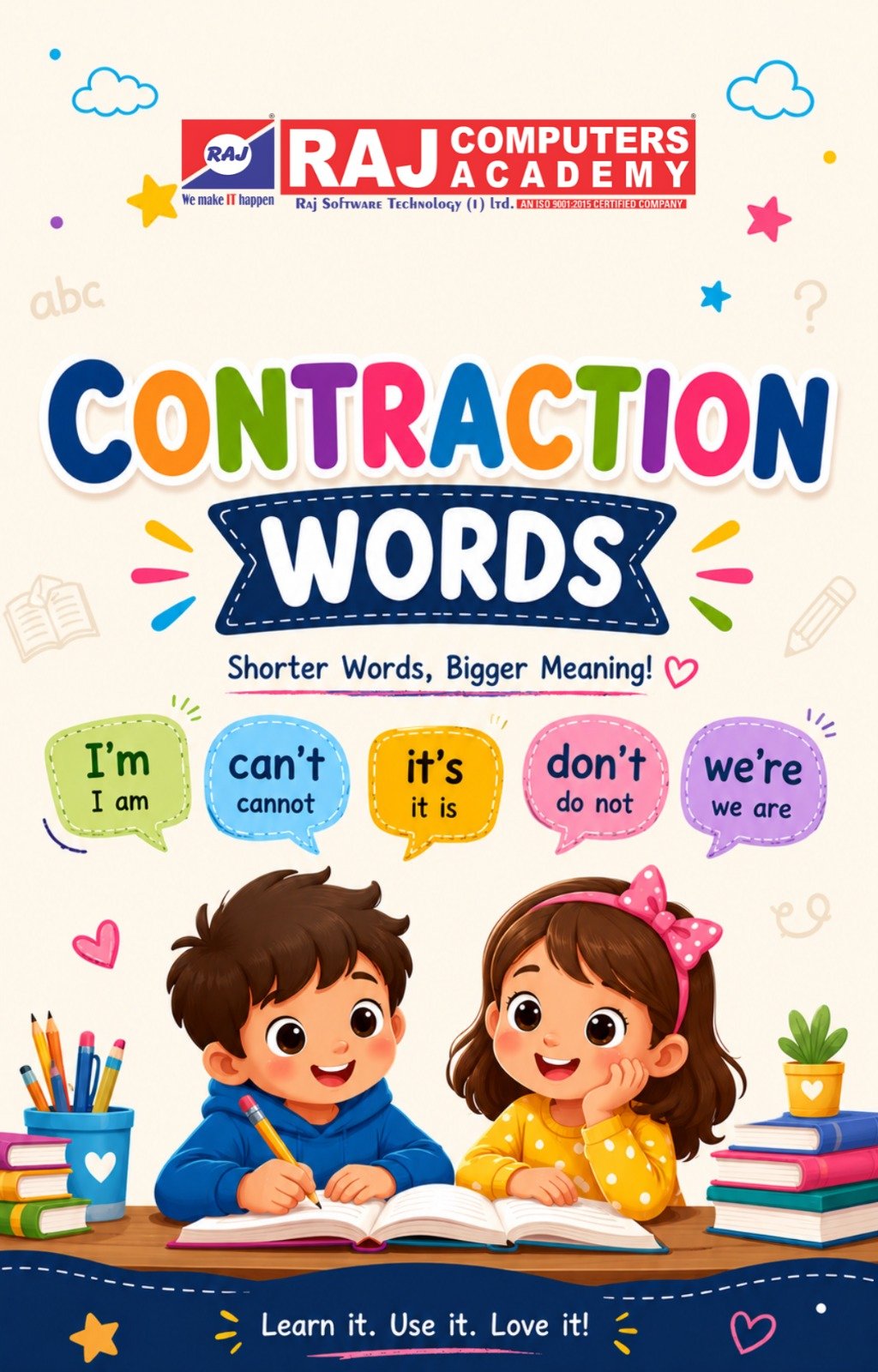 Contraction Words Free E-Book